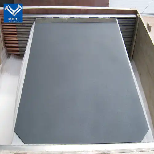 Titanium anode for aluminum foil conversion